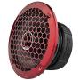 DS18 PRO-ZT6 6.5-Inch 2 Way Pro Audio Midrange Speakers with Built-in Bullet Tweeter, 4-Ohms, 450W Max, 225W RMS - Red Metal Mesh Grill Included (1 Speaker)