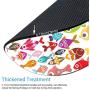 Smooffly Anti Slip Aquarium Fishes Mouse Mat for Desktops, Computer, PC and Laptops, Customized Round Mouse Pad for Office and Home