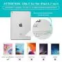 ESR Yippee Trifold Smart Case for iPad 6th Generation 2018/2017 (Not for iPad 10.2) [Lightweight] [Multi-Angle Viewing Stand Case] [Auto Sleep/Wake] for iPad 5th/6th Gen - Light Blue