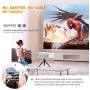 WiFi Projector, Uyole Mini Projector with 100 Projector Screen, Native 1280x720P Outdoor Movie Projector, 1080P Supported, Wireless Mirroring via WiFi/USB Cable for iPhone/Android/PC/TV/PS5