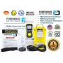 Carbon Monoxide CO Meter by Forensics | USA NIST Calibration | Dust & Explosion Proof | USB Recharge | Sound, Light and Vibration Alarms | 0-1000 ppm |