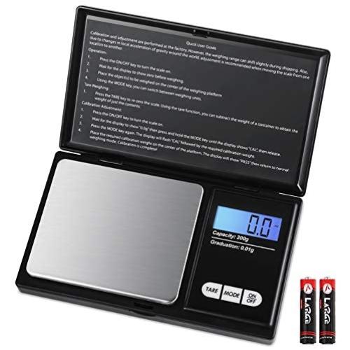 ORIA Digital Mini Scale, Electronic Smart Scale, 100g 0.01g/ 0.001oz Pocket Jewelry Scale, 7 Units, LCD Backlight Display, Tare Function, Auto Off, Stainless Steel