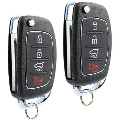 Flip Key fits 2013-2015 Hyundai Santa Fe Keyless Entry Remote Fob (95430-4Z100, TQ8-RKE-3F04), Set of 2