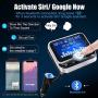 Bluetooth FM Transmitter for Car, Clydek Car Charger Adapter 1.8” Large Display Bluetooth Car Adapter with Remote Control,4 Music Play Modes,Fast Charger,Hands Free,AUX Input&Output