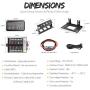 8 Gang Switch Panel Automatic Dimmable, Swatow Industries Switch Pod Electronic Relay System Circuit Control Box Universal Touch Switch Box Power System for Truck ATV UTV Car Boat Waterproof