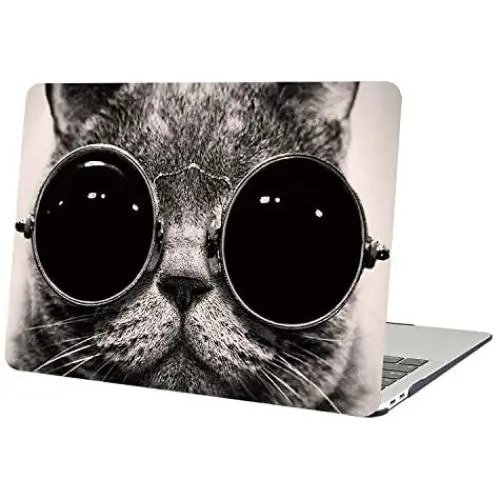 YMIX  Plastic Cover Snap on Hard Protective Case for MacBook Pro 13'' with CD-ROM (A1278) , #Chic Cat in Sunglasses