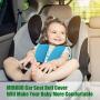 MIRKOO Car Seat Belt Cover Pad, 4-Pack Soft Car Safety Seat Belt Strap Shoulder Pad for Adults and Children, Suitable for Car Seat Belt, Backpack, Shoulder Bag, Laptop Computer Bag (Blue-4P)