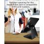 CarrieCathy iPad Desktop Anti-Theft Security Kiosk POS Stand Holder Enclosure with Lock & Key for Tablets iPad 2,3,4, iPad air, iPad air 2, iPad Pro 9.7'', iPad 2017 & 2018, Flip & Rotate Design, Black