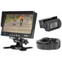 Car Backup Rear View Camera - Reverse Parking Rearview Back Up Car Camera And Monitor Video System w/ 7'' Monitor, Dual DC 12-24V - Back Up Camera For Bus, Truck, Trailer, Van - Pyle PLCMTR71