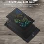 LCD Writing Tablet 12 Inch Colorful Drawing Tablet for Kids, Electronic Writing Drawing Pads Portable Doodle Board Gifts for Kids Office Memo Home Whiteboard
