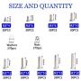 M3 x 4/6/8/10/12/14/16/18/20 mm Screw Assortment Kit 304 Stainless Steel Phillips Pan Head Machine Screws Bolts Nuts Lock Flat Washers with Storage Box - 810 Pieces
