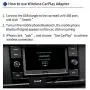 CarlinKit 2.0 Wireless CarPlay Adapter Fit for Factory CarPlay Cars, Compatible with aftermarket Pioneer Radio with Built-in CarPlay, Convert Wired to Wireless Carplay, Online Upgrade Adapter