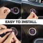 ToolEpic for Dodge Ram 1500 Challenger Charger Durango Accessories 2015-2021 - Engine Start Stop Button Overlay Plum Crazy Purple Sticker - Push to Release Hell Badge Unique Style - Perfect for Decals