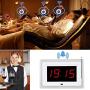 Wireless Calling System for Caregiver Pager Restaurant Waiter Server Pager System for Customers Elderly Patient Smart Nurse Paging System for Clinic Hospital Church 1 Display Receiver+10 Call Buttons