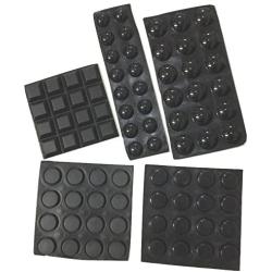 Black Self-Adhesive Bumper Pads 82-Piece Combo Pack (Round, Spherical, Square) - Noise Dampening Rubber Feet for Cabinets, Small Appliances, Electronics, Picture Frames, Furniture, Drawers, Cupboards