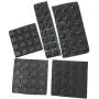 Black Self-Adhesive Bumper Pads 82-Piece Combo Pack (Round, Spherical, Square) - Noise Dampening Rubber Feet for Cabinets, Small Appliances, Electronics, Picture Frames, Furniture, Drawers, Cupboards