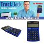 Datexx 2-Line TrackBack Business Slim Mini Desktop Calculator, DD-7622, Blue