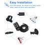 WATERWICH 6 Gang Switch Panel Electronic Relay System Circuit Control Box Waterproof Fuse Relay Box Wiring Harness Assemblies for Car Auto Truck Boat Marine (Universal 6 Gang Button Switch Panel)
