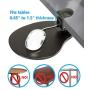 Max Smart Clamp on Mouse Platform, Clip on Mouse Pad Rotating 360, Ergonomic Mouse Tray Attachment, Office Mouse Pad, Slide Out Mouse Tray for Home, Office to Save Space (Black)