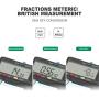 Digital Calipers Micrometer, POWERAXIS Electronic Vernier Calipers Measuring Tool Caliper Micrometer |150mm/0-6 Inch | with Large LCD Screen Inch/Fractions/Metric Conversion -Silver