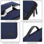 ProCase 12-12.9 inch Sleeve Case Bag for Surface Pro X 2017/Pro 7 6 4 3, MacBook Pro 13, iPad Pro Protective Carrying Cover Handbag for 11'' 12'' Lenovo Dell Toshiba HP Acer Chromebook -Darkblue