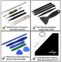 Opening Pry Tool Repair Kit with Anti-Static Wrist Strap ESD Safe Insulation Silicone Soldering Mat Heat Resistant Magnetic Work Pad, Bars, Spudgers, For Laptop Computer Electronics by DREMINOVA
