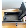 Ablehome Digital Electronic Drawer Safe Hidden Security Box Jewelry Gun Cash Portable (Fingerprint Reader Biometric Black)