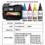 Xcinkjet Sublimation Ink Refilled for Epson C88 C88+ WF7720 ET2720 WF7710 ET2650 ET2750 WF2750 WF3620 Printer(1Black 1Cyan 1Magenta 1Yellow,4-Pack)