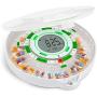 LiveFine 28-Day Automatic Pill Dispenser with Upgraded LCD Display, Key Lock, Sound & Light for Prescriptions, Medication, Vitamins, Supplements & More