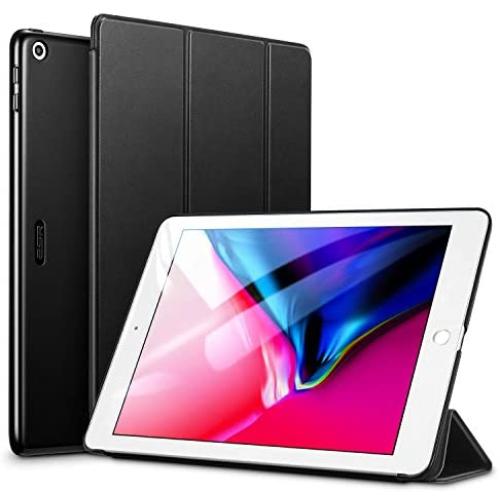 ESR Yippee Trifold Smart Case for iPad 9.7 2018/2017 [A1822, A1823,A1893,A1954](Not for iPad 10.2), Lightweight Cover with Auto Sleep/Wake, Hard Back Cover for iPad 5th/6th Gen ,Black