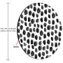 Smooffly Polka Dot Mouse Pad, Polka Dot Print, Dot Pattern, Gift for Her, Cute Round Mousepad, Cute Desk Accessories, Office Decor, Desk Decor, Mouse Pads