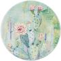 ITNRSIIET [20% Larger] Mouse Pad with Stitched Edge Premium-Textured Mouse Mat Waterproof Non-Slip Rubber Base Round Mousepad for Laptop Computer PC Office 8.7×8.7×0.12 inches Art Cactus
