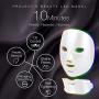 Project E Beauty Photon Skin Rejuvenation Face & Neck Mask | Wireless LED Photon Red Blue Green Therapy 7 Color Light Treatment Anti Aging Spot Removal Wrinkles Whitening Facial Skin Care Mask