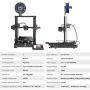 Voxelab Aquila 3D Printer with Removable Build Surface Plate,Fully Open Source and Resume Printing Function Build Volume 220x220x250mm