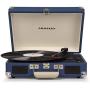 Crosley Cruiser Deluxe Vintage 3-Speed Bluetooth Suitcase Turntable, Blue