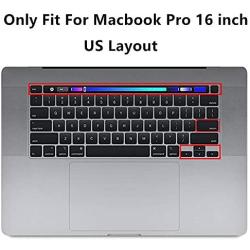 Se7enline 2019/2020 MacBook Pro Case 16 inch PU Leather Carrying Book Folio Protective Sleeve Cover & TPU Keyboard Cover for MacBook Pro 16-inch Retina Display with Touch Bar Model A2141, Black