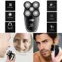 HappyGo 5 in 1 Rotary Electric Shaver for Men Bald Head Razors Wet Dry Men Grooming Kit LED 5D Floating Shaver with Nose Hair Sideburns Trimmer Hair Clippers Facial Brushes USB Rechargeable (Black) HappyGo 5 in 1 Rotary Electric Shaver for Men Bald Head Razors Wet Dry Men Grooming Kit LED 5D Floating Shaver with Nose Hair Sideburns Trimmer Hair Clippers Facial Brushes USB Rechargeable (Black)