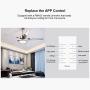 SONOFF iFAN03 WiFi Ceiling Fan&Light Controller, APP Control&Remote Control, Works with Amazon Alexa & Google Home Assistant, No Hub Required(2.4G WiFi)