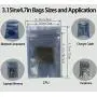 Daarcin Antistatic Bags, 40pcs 4 Sizes Mixed ESD Bags with Labels for Hard Drive HDD ESD Shielding Bags for Varieties of Electronic Device (4MixedSize)