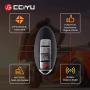 cciyu X 1 Flip Key Fob with Key Blade 4 buttons Replacement for 07 08 09 10 11 12 13 14 15 for N issan Altima Maxima for I nfiniti Q60 G35 G37 G25 Series with FCC KR55WK48903