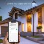 Smart Light Bulb with Soft White Light 2800k-6200k + Rgbw, TECKIN A19 E26 WiFi Multicolor Led Bulb Compatible with Phone, Google Home, 7.5w (60w Equivalent),2 Pack