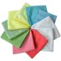 SINLAND Microfiber Dish Cloth for Washing Dishes Dish Rags Best Kitchen Cloths Cleaning Cloths with Poly Scour Side 5 Color Assorted 12''x12'' 10 Pack (Pinkx2+bluex2+whitex2+yellowx2+greenx2)