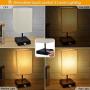 3-Way Touch Control Dimmable Bedside Lamp,Hansang Modern Table Lamp with 2 USB Charging Ports,2 AC Outlets,Nightstand Lamp Square Fabric Lampshade for Bedroom,Living Room,Dimmable LED Bulb Included
