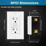 (10 Pack) UNIELE 20 Amp GFCI Outlet, Tamper-Resistant (TR) GFI Receptacle with LED Indicator, ETL Certified