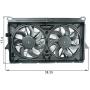 Focreedy GM1101 Replacement Dual Radiator & Condenser Cooling Fan Assembly for Chevrolet/Chevy Tahoe Silverado Avalanche for GMC Sierra