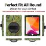 iPad 10.2 2020 2019 Case with Screen Protector, TSQ 3 Layers Shockproof Hard Rugged Protective Silicon Boys Case with Stand/Hand Strap+Shoulder Strap for New iPad 10.2 8th 7th Generation, Camouflage