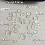 322Pcs Cabinet Door Bumpers,Self Adhesive Clear Rubber Bumpers Pads,Noise Dampening Buffer Pads - 5 Sizes