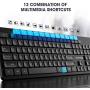 VicTsing Wireless Keyboard and Mouse [Whisper Quiet], 2.4G Wireless Keyboard Mouse Combo, Cordless Computer Keyboard and Silent Mouse, Nano USB Receiver for PC Laptop Chromebook Notebook Windows,Black