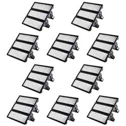 Viugreum 10 Pack 300W LED Flood Lights Outdoor, 30000 Lumen, 1800W Equivalent Daylight White 6000K 60° Beam Angle LED Spot Light, IP67 Waterproof Security Long Distance Work Lighting
