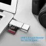 COCOCKA USB SD Card Reader, 3-in-1 USB to SD Card Converter USB OTG Adapter, USB 2.0 Memory Card Reader for Smart Phones/Tablets/PC/Laptop